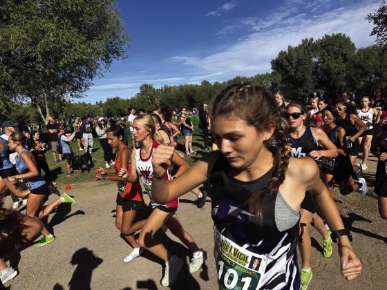 Victoria Hoosier finished 136 th out of over 350 runners at the Joe I. Vigil meet last Saturday. Courtesy Photo