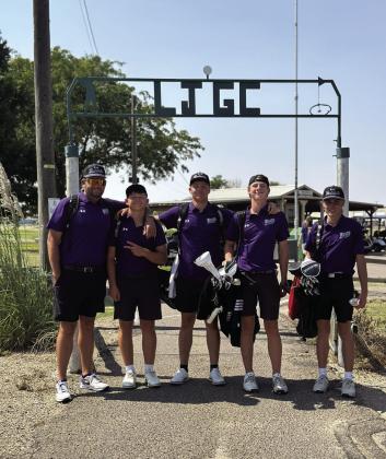 Ian Martinez (left) and some of the members of his golf team are well into the 2026 season. Courtesy Photo