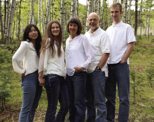 St. Aloysius Catholic Church Deacon Paul Wolyn, second from right, with his family in Rye, Colorado Courtesy Photo