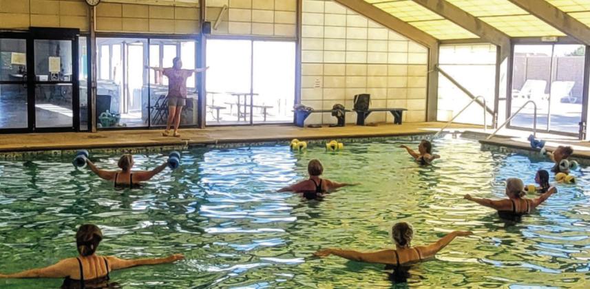 One of the many events at the pool includes weekly Aerobics classes. Courtesy Photo