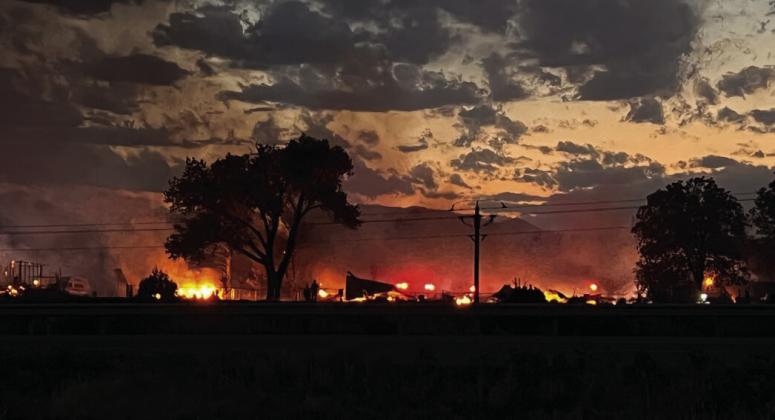 By Sunday evening at 11:00p.m. the Applewood Estates fire was under control and fire crews began night watch operations. Courtesy photo
