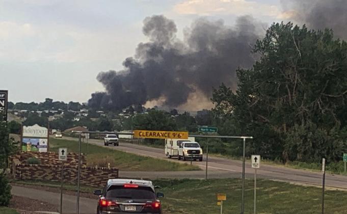 On Sunday evening the valley watched as an entire neighborhood was evacuated. Courtesy Photo