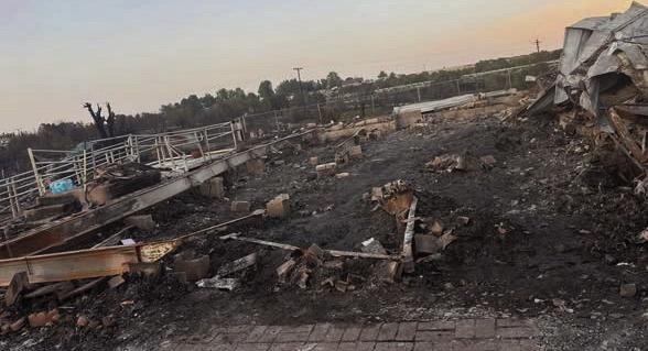 Many homes in the Applewood Estates were completely lost in the fast-moving fire. Courtesy Photo