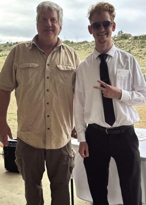 Ron Hanks and James Wiley visited Colorado City as part of their move to talk with the people of Colorado Courtesy Photo
