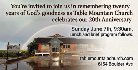 Table Mountain Church Celebrates 20 Years
