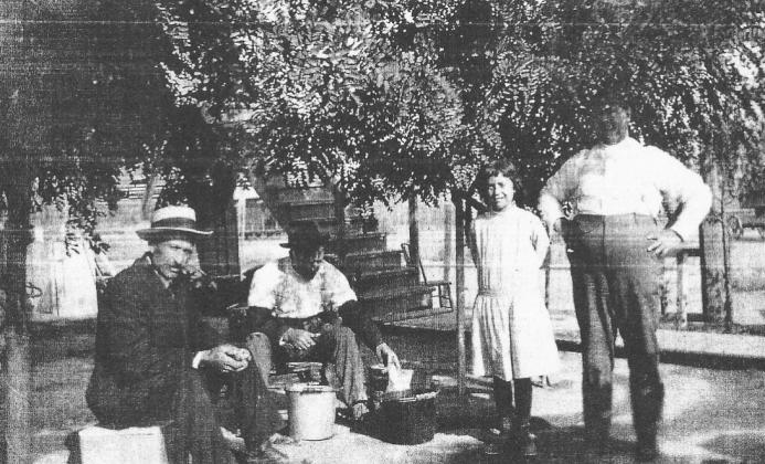 Karst Cheese Plant Apache, Christain Karst far right, Mr. Avewaleta far left Courtesy Photo