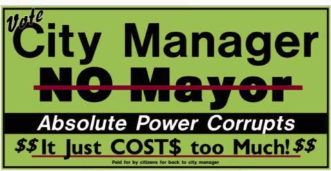 Petition to Eliminate Strong Mayor Government Filed