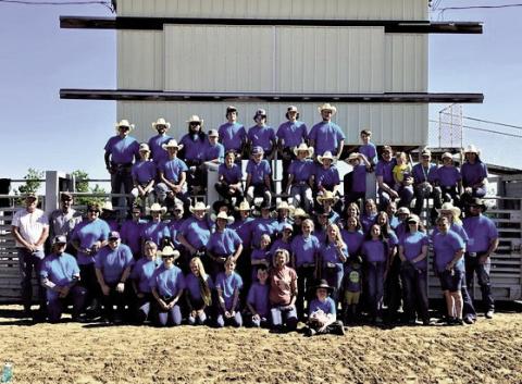 The 2023 Spanish Peaks Rodeo Bible Camp campers, staff, and volunteers came together to worship and enjoy life. Courtesy Photo