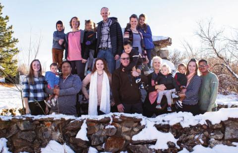 House District 46 Candidate Jonathan Ambler with his family. Ambler moved to the Greenhorn Valley in 1991. Courtesy Photo