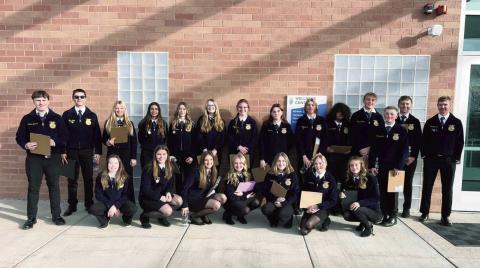 Rye High School FFA Career Development team at Lamar Community College. Courtesy Photo