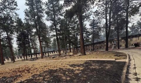 Beloved Horseshoe Lodge Burns My Heart is Broken
