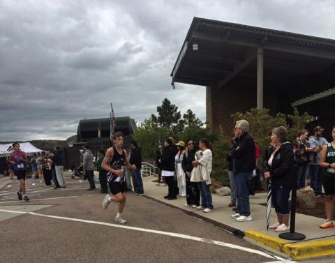 Bentley Mutscheknaus who placed 128th and ran the course in a time of 19:17.60 set an all time personal best record at the Canon City Invitational. Courtesy Photo