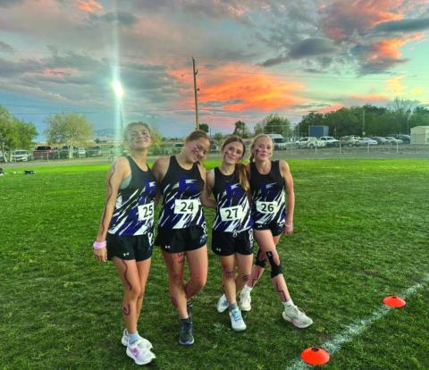 Girls Cross Country team at Antonito Courtesy Photo