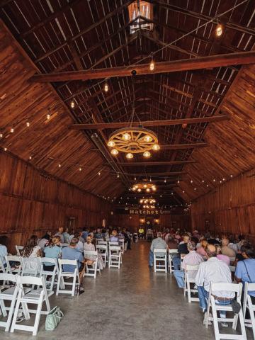 The Hatchet Ranch opened its doors to host a Community Church Gathering so that evacuated Greenhorn Valley residents could worship together. Courtesy Photo
