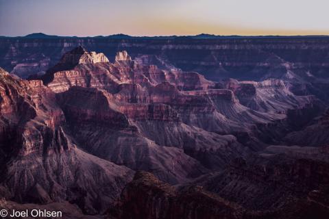 Ohlsen's photo titled 'Sunset at Bright Angel Point' was recently awarded second place in the Pueblo Art Guild's Southwest Show. Photo Courtesy of Joel Ohlsen