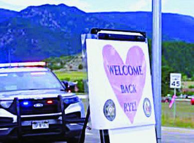 The checkpoint on Hwy 165 checking for re-entry cards as evacuees returned home. Courtesy Photo