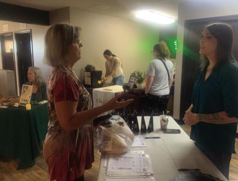 Small business people from multiple area towns appreciated a new market for their products. Photo by Terry Kraus