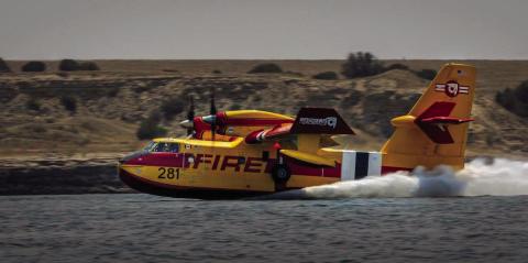 Super Scoopers work from the Pueblo Reservoir to fight the Aspen Acres Fire that began on April 29 and is at 15% containment. Courtesy Photo