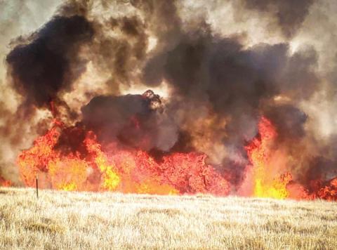 The Huerfano Road Fire, 3.2.22 Courtesy Photo