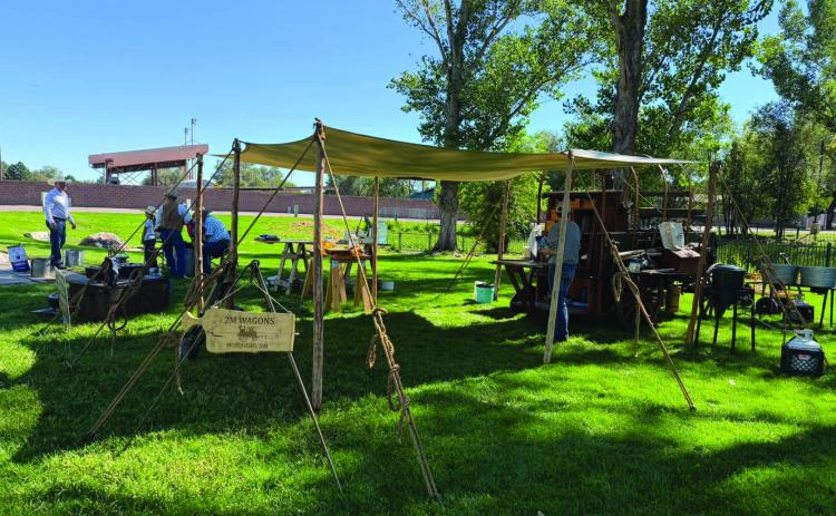 The chuckwagons started their fires early Saturday morning and offered an authentic chuckwagon-style meal. Courtesy Photo