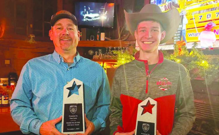Firefighters Tom and Zep Laca awarded for lifesaving actions Courtesy Photo