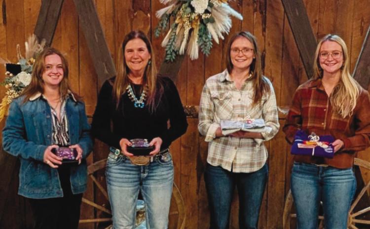 Age group 19 and up Year End Gymkhana winners L-R Sam Baker, TJ Richardson, Sydney Hecox, and Katie Richardson Courtesy Photo