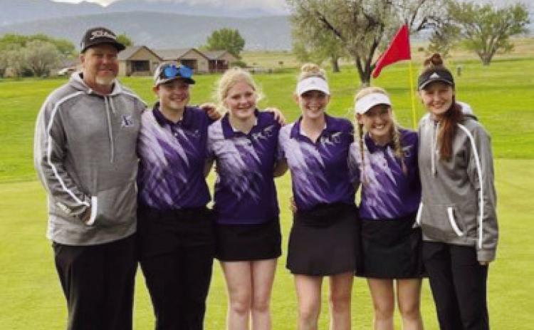 Regional Tournament 2023: L - R Coach Nick Donlon, Emma Garcia, Olivia Donlon, Kelsy Stribling, Kenzie Nielson, Coach Anna Jordan Courtesy Photo