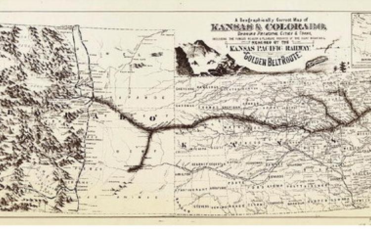 Kansas Pacific Map to Denver Courtesy Image