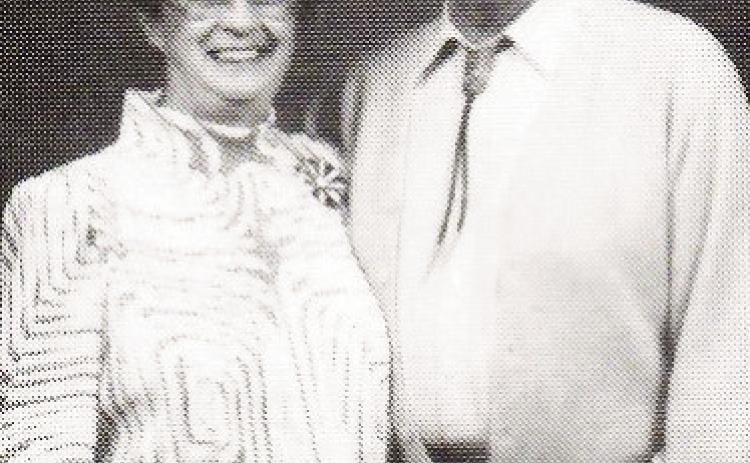 Martha Cromar at a 1987 Rye Class Reunion Party with her second husband Courtesy Photo
