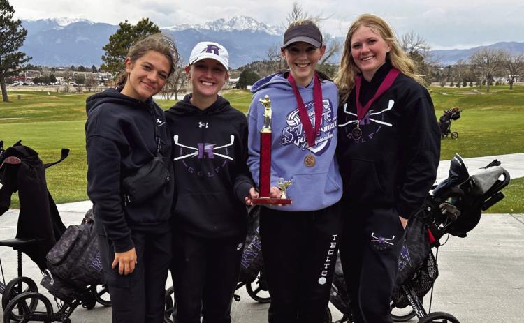 Cherokee Ridge Tournament; (L-R) Gloriana Ruiz, Kenzie Nielsen, Kelsy Stribling, and Olivia Donlon Courtesy Photo