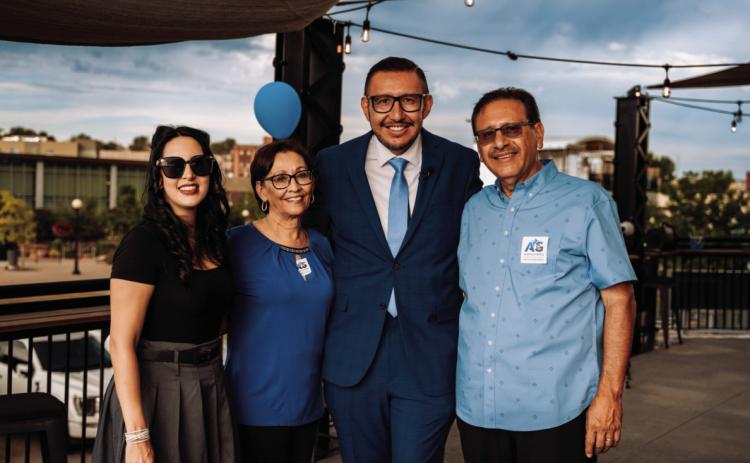Aaron Gutierrez with wife, Rochelle Gutierrez, and parents, Ray and Gloria Gutierrez Courtesy Photo