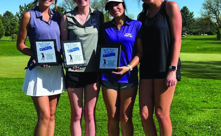Hannah Davis, Olivia Donlon, Gloriana Ruiz, Reese Simpson (L-R) won the Pueblo City/County Championship for the third year in a row. Courtesy Photo