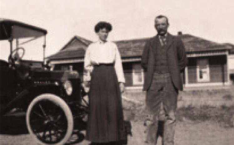 Charles Herny Horning married Lottie Larain Zastrow on November 22, 1903. Here they are pictured together in New Mexico. Courtesy Photo