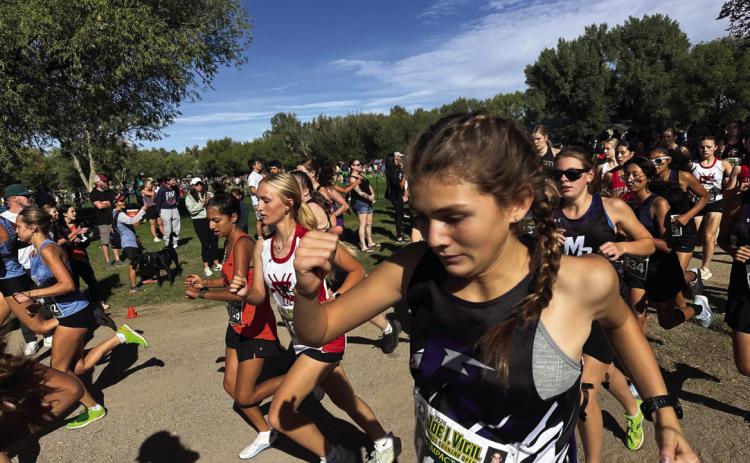 Victoria Hoosier finished 136 th out of over 350 runners at the Joe I. Vigil meet last Saturday. Courtesy Photo