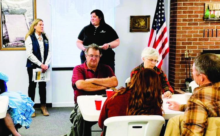- Catie Cramer and Sue Vande Woude shared with the crowd options to help with the veterinarian shortage. Courtesy Photo