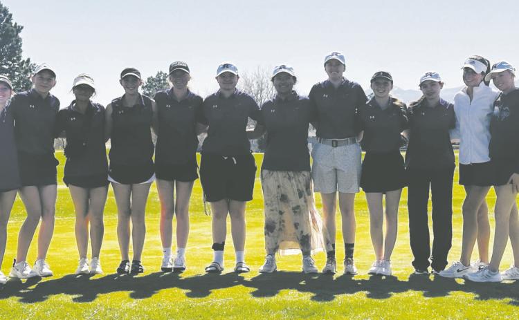 RHS Girls Golf Team - (L-R) Kenzie Nielson, Lauren Miller, Gloriana Ruiz, Kelsy Stribling, Olivia Donlon, Emma Garcia, Marie Martinez, Tavie Hunter, Olivia Garrison, Kendall Lathrop, Hannah Davis, Adiena Jarbo Courtesy Photo