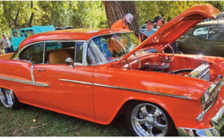 Al DeHerrera won Best of Show in Classic and People's Choice with his1955 Chevy Belair. Photo by Shirley Pigg