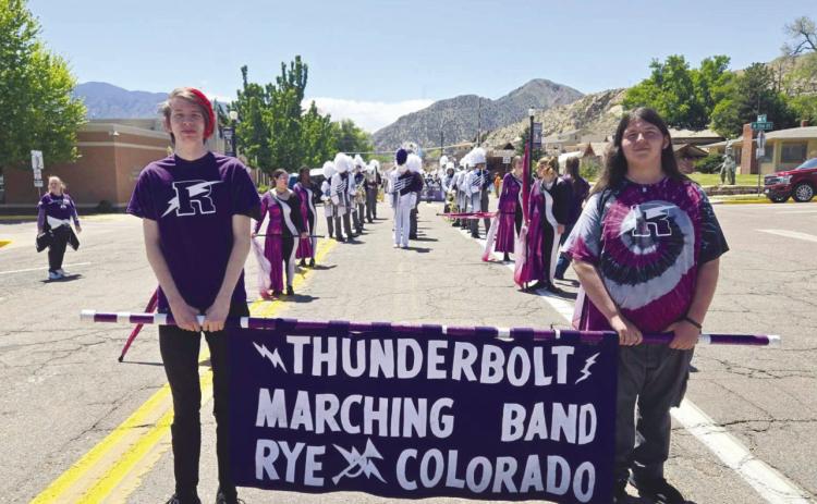 Rye High School’s new marching band does well in first competition. Courtesy Photo