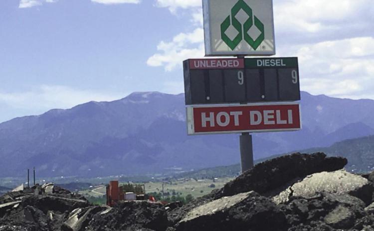 A view across the area at Colorado City’s Circle K where the gas pumps used to be located Photo by Shirley Pigg