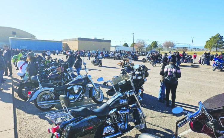 Bikers gathered at South High School to start Pueblo's 47th Annual Toy Run Courtesy Photo