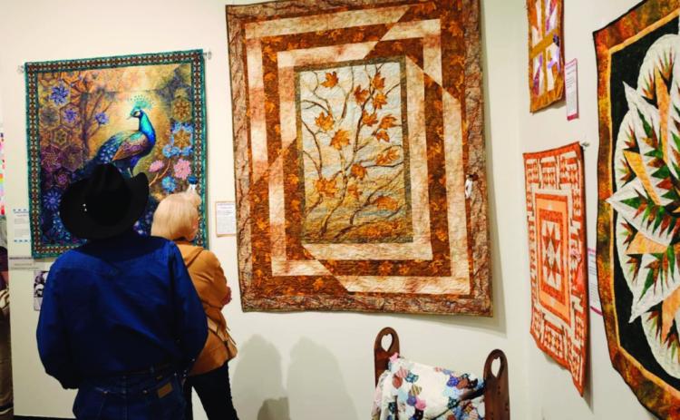 Attendees gazed in wonder at the breathtaking quilts displayed at the Southern Colorado Regional Quilt Show. Photo by Shirley Pigg
