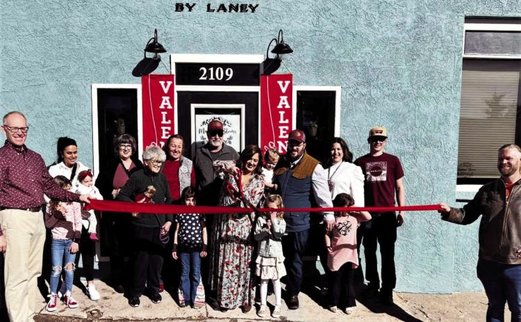 A Ribbon Cutting Ceremony was held Saturday at the Grand Opening of Mountain Blooms with the Greenhorn Valley Chamber of Commerce. The new business is located on Main Street in Rye. Photo by Shirley Pigg