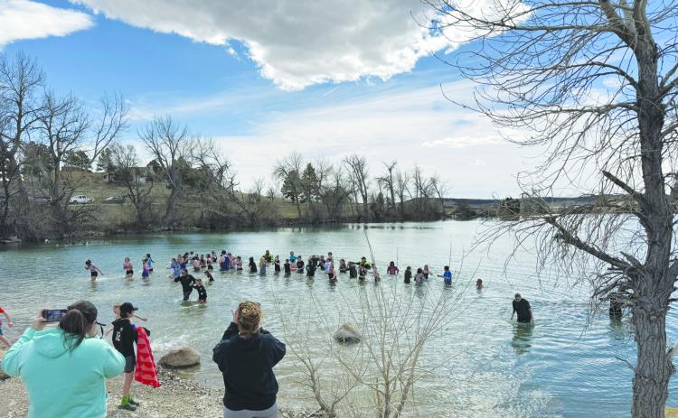 The seventh Polar Plunge, commemorating the life of Maggie Drew Peters, was well attended last Saturday. Courtesy Photo