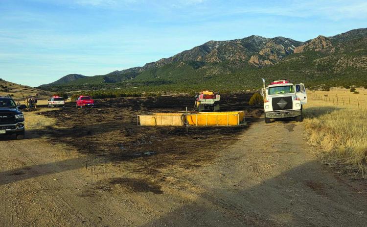 Multiple agencies responded to the Lascar Fire to get it contained quickly. Courtesy Photo