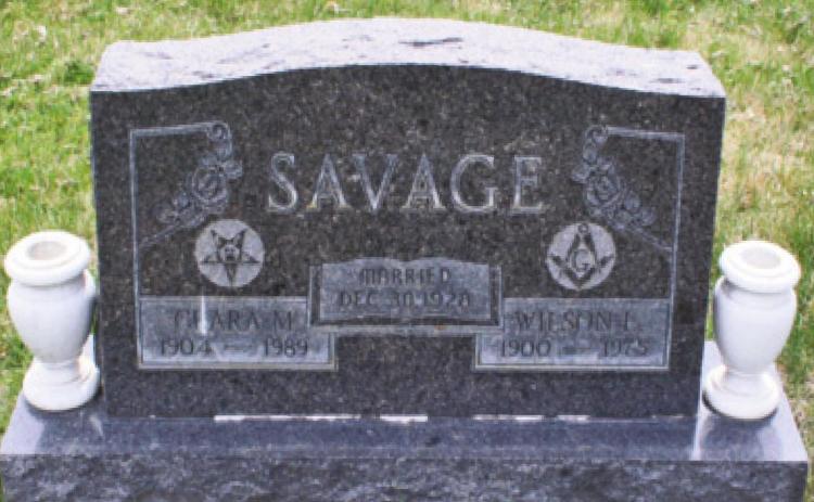 Clara Mabel Stoner married Wilson L. Savage on December 30, 1928 in Iowa. Wilson died in 1975 and Clara in 1989 and they are both buried in Pueblo Courtesy Photo