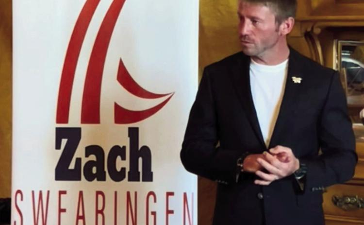 Pueblo County Commissioner Republican candidate Zach Swearingen visits the Greenhorn Valley community. Courtesy Photo
