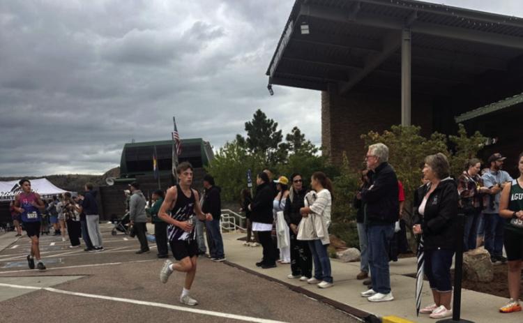 Bentley Mutscheknaus who placed 128th and ran the course in a time of 19:17.60 set an all time personal best record at the Canon City Invitational. Courtesy Photo