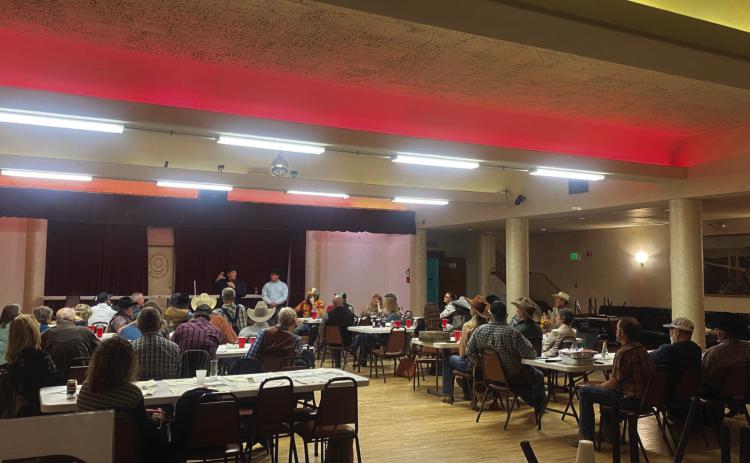 About 45 people gathered for the Pueblo County Stockmen's Association annual meeting and dinner at the Elks Lodge in Pueblo. Courtesy Photo