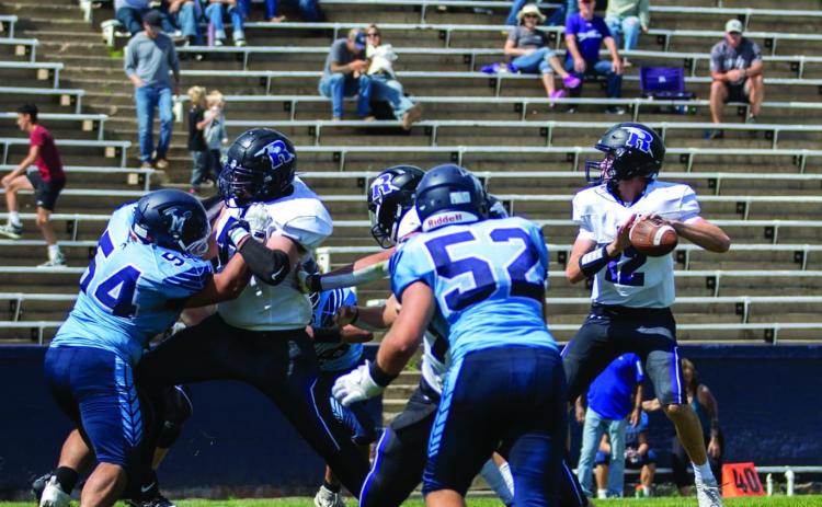 Freshman Quarterback Brady Baumgartner threw for over 200 yards and two touchdowns against Trinidad last Saturday. Courtesy Photo