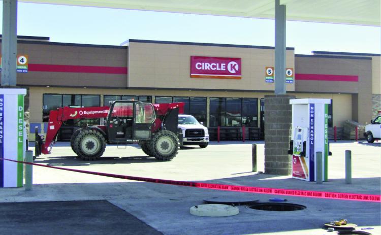 The beginning of March is the projected opening for the new Circle K in Colorado City. Photo by Shirley Pigg